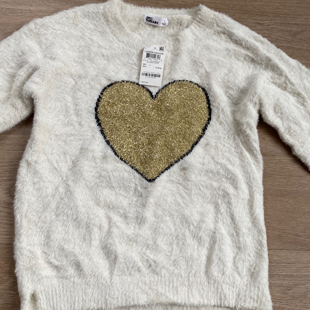 Big girls pullover sweater